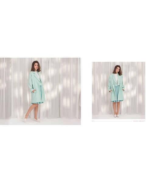 Marjorie（マージョリー）の「踩著雲朵，金色裝飾牛皮平底鞋(真皮)（シューズ・レディース・白・225/230/235/240/245）」の3枚目の写真