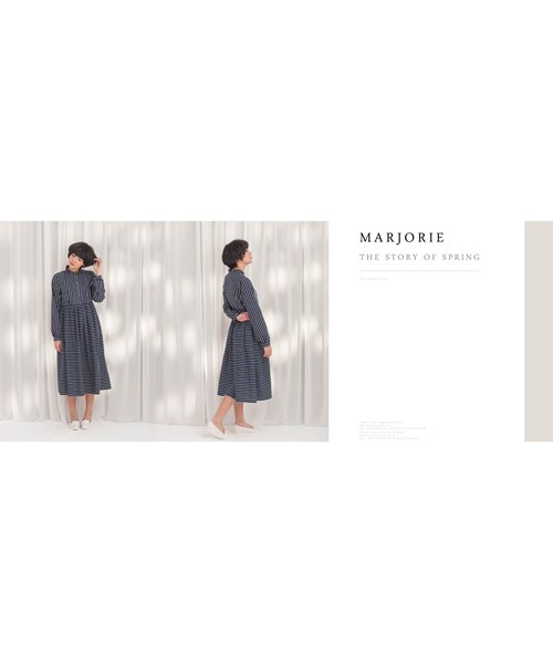 Marjorie（マージョリー）の「踩著雲朵，金色裝飾牛皮平底鞋(真皮)（シューズ・レディース・白・225/230/235/240/245）」の4枚目の写真