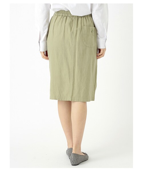 ehka sopo（エヘカソポ）の「前釦タイトスカート（スカート・レディース・アイボリー/イエロー/グリーン・M）」の6枚目の写真