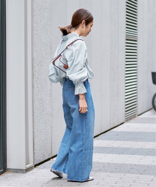 IENA（イエナ）の「《予約》200/2 ブロードチュニックブラウス 
