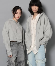 PAGEBOY（ページボーイ）の「Anui/ボクシーロゴZIPパーカー（その他）」