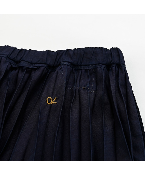 45R スーピマオーガニックバチストのプリーツイージースカート 45R スーピマオーガニックバチストのプリーツイージースカート