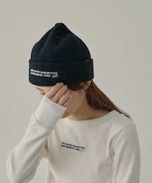 【F&B】ロゴ刺繍ニットキャップ
