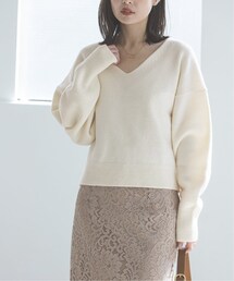 Noble（ノーブル）の「《追加》カシミヤウールショートVプルオーバー（トップス）」