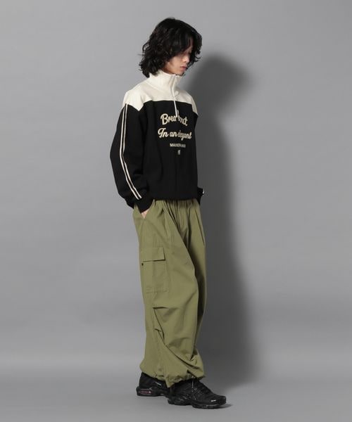 PAGEBOY（ページボーイ）の「Anui/ハーフZIPバイカラースウェット