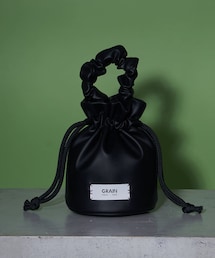 CIAOPANIC | 【GRAIN/グレイン】ギャザーハンドル巾着ラウンドバッグ ＃Loon(ハンドバッグ)