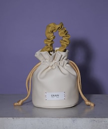 CIAOPANIC | 【GRAIN/グレイン】ギャザーハンドル巾着ラウンドバッグ ＃Loon(ハンドバッグ)