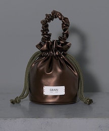 CIAOPANIC | 【GRAIN/グレイン】ギャザーハンドル巾着ラウンドバッグ ＃Loon(ハンドバッグ)