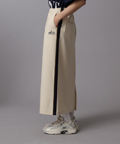 AVIREX（アヴィレックス）の「【先行予約 2月上旬-2月中旬入荷予定】TRACK SKIRT/トラックスカート（スカート・オレンジ/クリーム・F）」の7枚目の写真