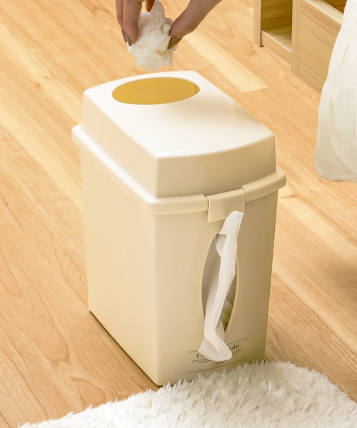 3coins(3coins)の「ティッシュケース付きゴミ箱/HOME THEATER STYLE(インテリア・アイボリー・0)」の1枚目の写真