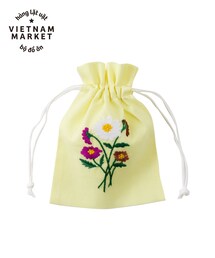 刺繍巾着／ベトナム
