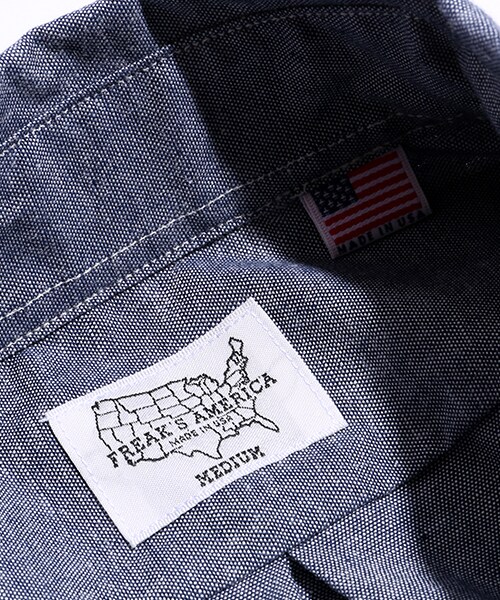 FREAK'S AMERICA（フリークスアメリカ）の「L/S Chambray Shirts -MADE IN USA-（その他・メンズ・サックスブルー/ネイビー・S/M/L）」の9枚目の写真