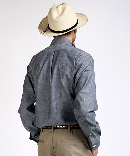FREAK'S AMERICA（フリークスアメリカ）の「L/S Chambray Shirts -MADE IN USA-（その他・メンズ・サックスブルー/ネイビー・S/M/L）」の5枚目の写真