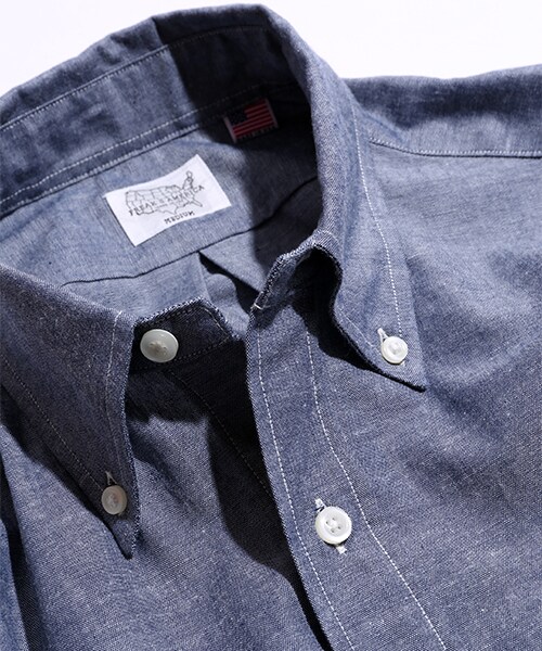 FREAK'S AMERICA（フリークスアメリカ）の「L/S Chambray Shirts -MADE IN USA-（その他・メンズ・サックスブルー/ネイビー・S/M/L）」の8枚目の写真