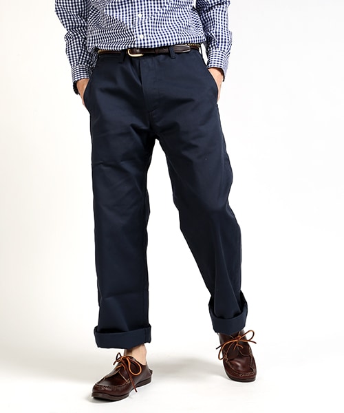 FREAK'S AMERICA（フリークスアメリカ）の「Wide Pants -MADE IN USA-（パンツ・メンズ・ホワイト/ベージュ/ネイビー・M/L）」の3枚目の写真