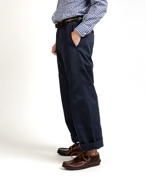 FREAK'S AMERICA（フリークスアメリカ）の「Wide Pants -MADE IN USA-（パンツ・メンズ・ホワイト/ベージュ/ネイビー・M/L）」の6枚目の写真