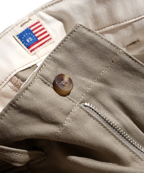 FREAK'S AMERICA（フリークスアメリカ）の「Wide Pants -MADE IN USA-（パンツ・メンズ・ホワイト/ベージュ/ネイビー・M/L）」の12枚目の写真