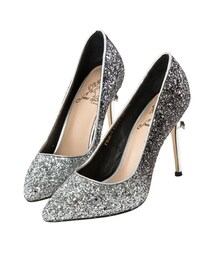 gracegift | 白雪公主漸層碎石跟鞋(シューズ)