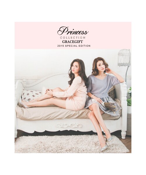 gracegift（グレースギフト）の「白雪公主漸層碎石跟鞋（シューズ・レディース・銀灰/粉紅/金/黑・35/36/37/38/39/40/41）」の5枚目の写真