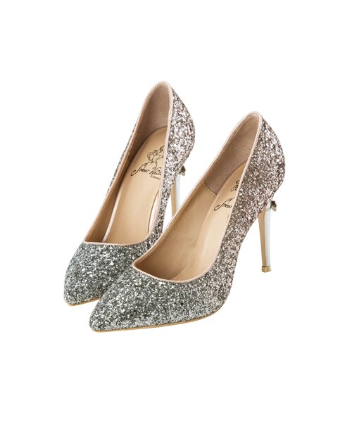 gracegift（グレースギフト）の「白雪公主漸層碎石跟鞋（シューズ・レディース・銀灰/粉紅/金/黑・35/36/37/38/39/40/41）」の13枚目の写真