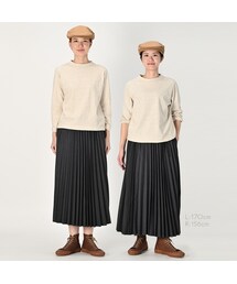 45R ウールスカート 45R（フォーティファイブアール）の「梳毛ウールのプリーツ