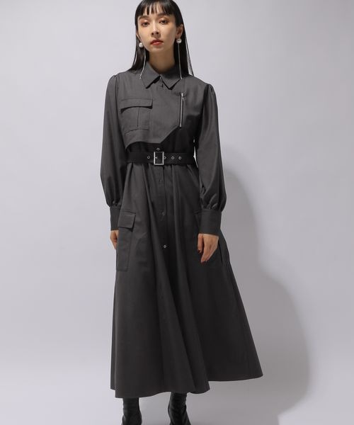 HARE（ハレ）の「ボレロデザインカーゴワンピース(HARE