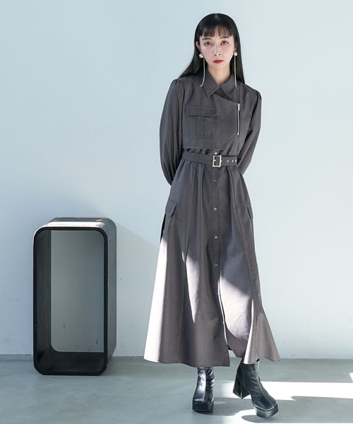 HARE（ハレ）の「カーゴライクジップワンピース（）」 - WEAR