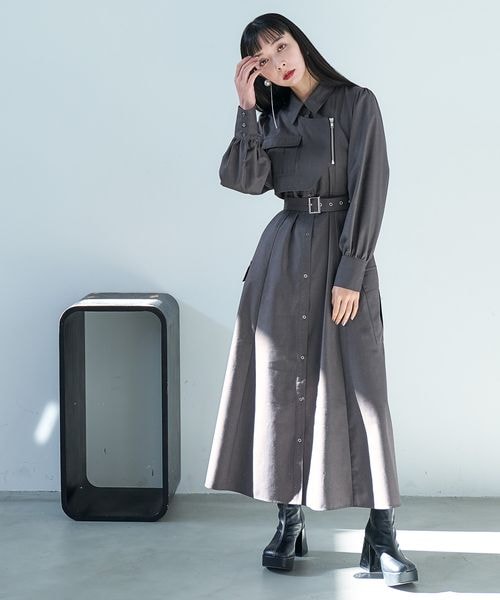 HARE（ハレ）の「カーゴライクジップワンピース（）」 - WEAR
