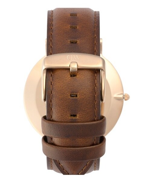 Daniel Wellington(ダニエルウェリントン)の「Daniel Wellington 'Classic St. Mawes' Leather Strap Watch, 40mm(アナログ腕時計・レディース・Brown/ Rose Gold)」の3枚目の写真