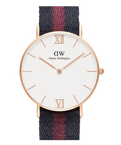 Daniel Wellington（ダニエルウェリントン）の「Daniel Wellington 'Grace London' Mixed Strap Watch, 36mm（アナログ腕時計・レディース・Blue/ Red）」の2枚目の写真