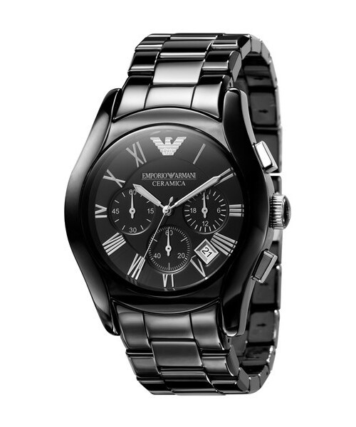 EMPORIO ARMANI（エンポリオアルマーニ）の「Emporio Armani Large Ceramic Chronograph Watch, 42mm（アナログ腕時計・レディース・Black）」の3枚目の写真