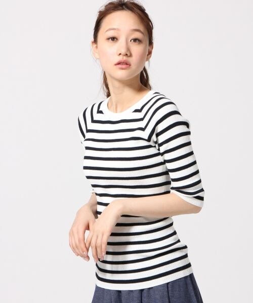 LOWRYS FARM（ローリーズファーム）の「１２ＧリブＢＤ／ＰＯ／６Ｓ（トップス・レディース・レッド/グリーン/ネイビー・Ｍ/Ｌ）」の3枚目の写真