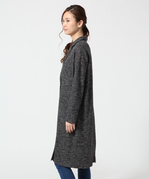 GLOBAL WORK（グローバルワーク）の「ＭＩＸロングジャケット２（ジャケット/アウター・レディース・グレー/ネイビー・Ｍ/Ｌ）」の6枚目の写真