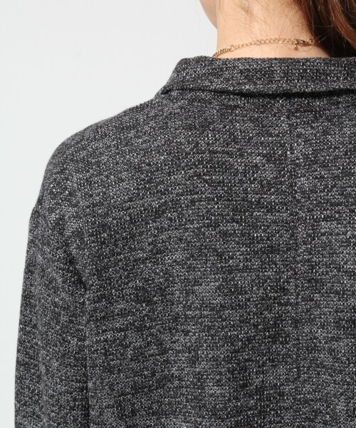 GLOBAL WORK（グローバルワーク）の「ＭＩＸロングジャケット２（ジャケット/アウター・レディース・グレー/ネイビー・Ｍ/Ｌ）」の14枚目の写真