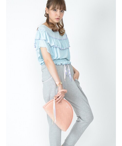 Honey Salon（ハニーサロン）の「シェルクラッチ（バッグ・レディース・ピンク/イエロー・Free）」の9枚目の写真