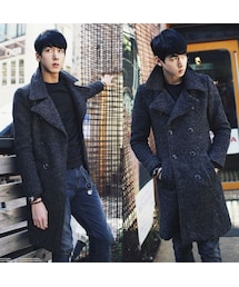 STORES.jp | ★ダブルチェスターコート★シンプル★【送料無料】(チェスターコート)