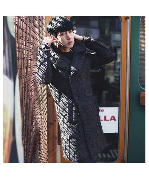 STORES.jp（ストアーズドットジェーピー）の「★ダブルチェスターコート★シンプル★【送料無料】（チェスターコート・メンズ・その他）」の3枚目の写真