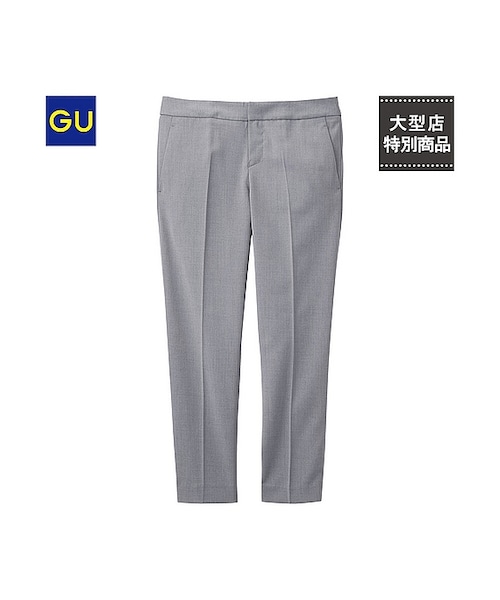 GU（ジーユー）の「（GU）セットアップクロップドパンツ（WOMEN ⁄ ショートパンツ・クロップドパンツ・レディース・BLACK/GRAY・M/L/S/XL）」の2枚目の写真