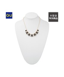 GU | （GU）ＷＯＭＥＮカラービジューネックレスＥ(アクセサリー)