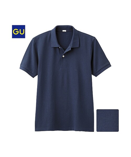 GU（ジーユー）の「（GU）ポロシャツ（半袖）（MEN ⁄ カットソー