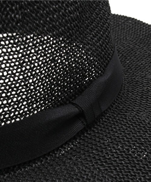 UNION STATION（ユニオンステーション）の「【成宮寛貴さん着用 smart(スマート)6月号 P41掲載商品】 ツバ広ストローハット（ハット・メンズ・ブラック/ベージュ・FREE）」の6枚目の写真