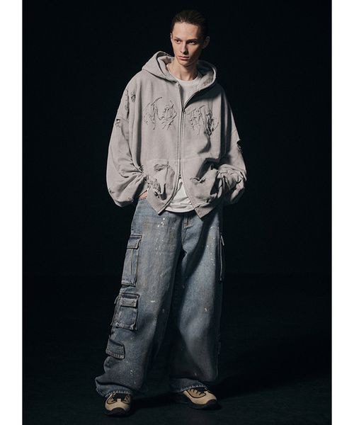 ALAND(エーランド)の「先行予約NOT4NERD/ダーティカーゴデニム(パンツ・ブラック(19)/ブルー(80)・M/L/XL)」の19枚目の写真
