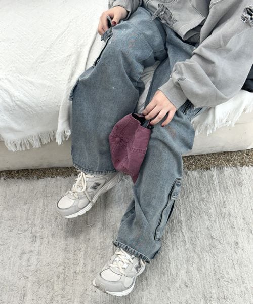 ALAND(エーランド)の「先行予約NOT4NERD/ダーティカーゴデニム(パンツ・ブラック(19)/ブルー(80)・M/L/XL)」の7枚目の写真