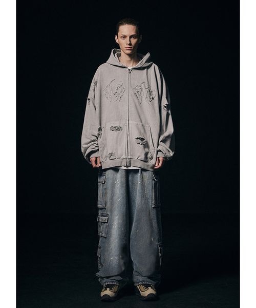 ALAND(エーランド)の「先行予約NOT4NERD/ダーティカーゴデニム(パンツ・ブラック(19)/ブルー(80)・M/L/XL)」の21枚目の写真