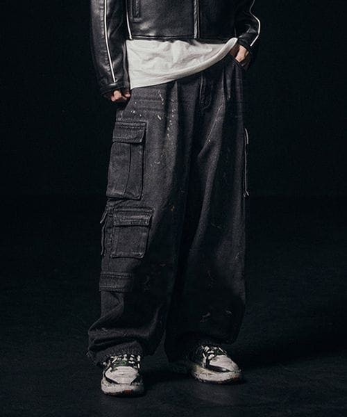 ALAND(エーランド)の「先行予約NOT4NERD/ダーティカーゴデニム(パンツ・ブラック(19)/ブルー(80)・M/L/XL)」の16枚目の写真