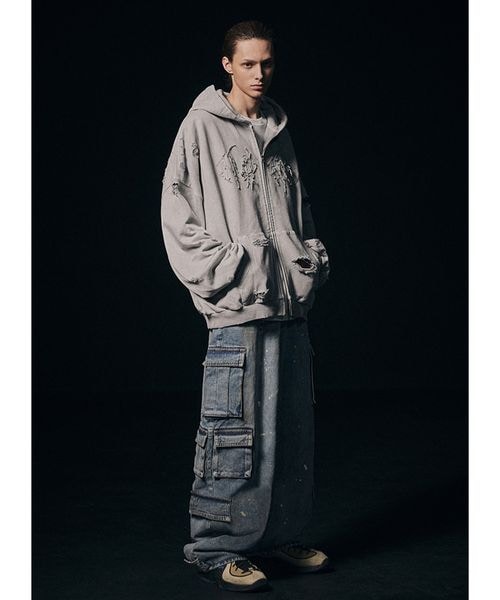 ALAND(エーランド)の「先行予約NOT4NERD/ダーティカーゴデニム(パンツ・ブラック(19)/ブルー(80)・M/L/XL)」の18枚目の写真