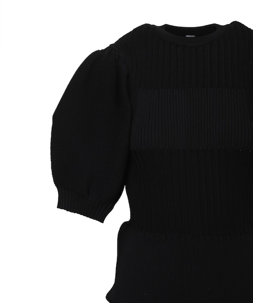 CFCL FLUTED SHORT PUFF SLEEVE DRESSワンピース FLUTED GLITTER SHORT PUFF SLEEVE DRESS