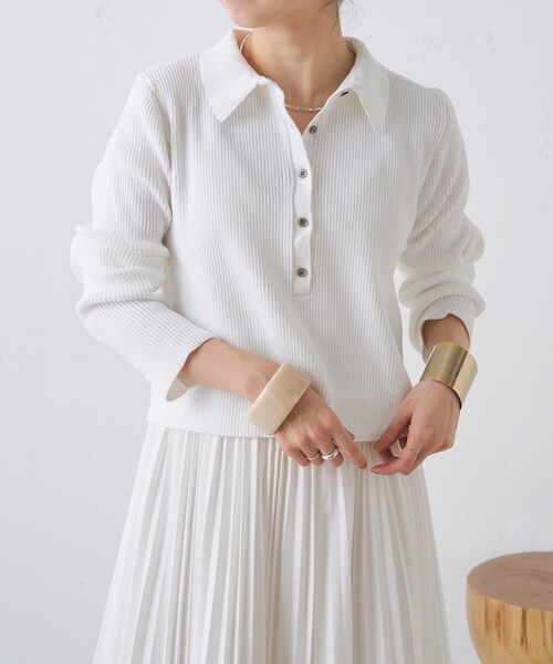 ライトリブニットポロ