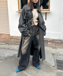 WHO'S WHO gallery | 【SixM/シックスエム】ヘリンボーントレンチコート(トレンチコート)