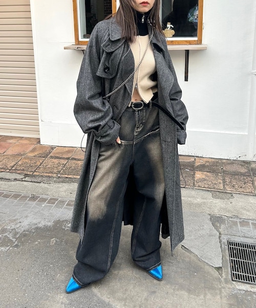 ♡ Swankiss ♡ AD ginghamフードO/P （ブラック） Swankiss | Buyee日本代購服務 | 於ZOZOTOWN購物